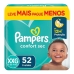Fraldas Pampers Confort Sec Xxg 52 Unidades