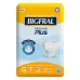 Fralda Geriátrica Plus Bigfral - Tamanho XG - 7 Unidades