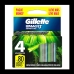 Refil para Aparelho de Barbear Gillette Mach 3 Sensitive 4 Unidades