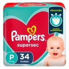 FR PAMPERS SUP SEC P 34UN